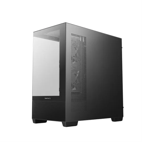DeepCool Számítógépház - CG380 3F (fekete, ablakos, 3x12cm A-RGB, BTF, mATX, 2xUSB3.0, 1xUSB2.0)