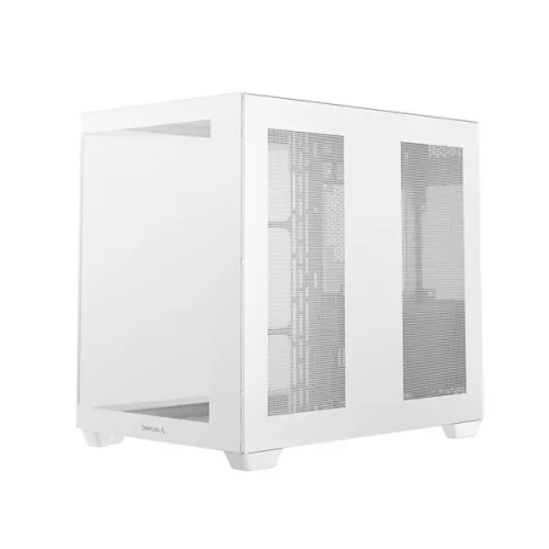 DeepCool Számítógépház - CG530 WH (fehér, ablakos, venti nélkül, BTF, ATX, 2xUSB3.0, 1xUSB2.0)