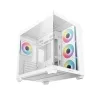 DeepCool Számítógépház - CG530 4F WH (fehér, ablakos, 4x12cm A-RGB, BTF, ATX, 2xUSB3.0, 1xUSB2.0)