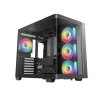 DeepCool Számítógépház - CG530U 4F (fekete, ablakos, 4x12cm A-RGB, BTF, ATX, 2xUSB3.0, 1xUSB2.0)