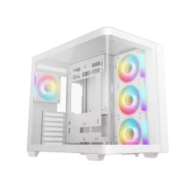   DeepCool Számítógépház - CG530U 4F WH (fehér, ablakos, 4x12cm A-RGB, BTF, ATX, 2xUSB3.0, 1xUSB2.0)