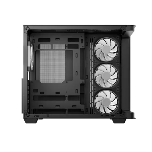 DeepCool Számítógépház - CG530U 4F (fekete, ablakos, 4x12cm A-RGB, BTF, ATX, 2xUSB3.0, 1xUSB2.0)