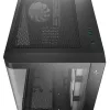 DeepCool Számítógépház - CG530U 4F (fekete, ablakos, 4x12cm A-RGB, BTF, ATX, 2xUSB3.0, 1xUSB2.0)