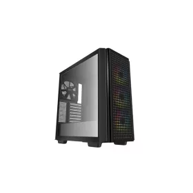   DeepCool Számítógépház - CG540 (fekete, ablakos, 3x12cm ventilátor, Mini-ITX / Mico-ATX / ATX / E-ATX, 2xUSB3.0)