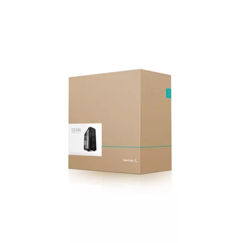 DeepCool Számítógépház - CG540 (fekete, ablakos, 3x12cm ventilátor, Mini-ITX / Mico-ATX / ATX / E-ATX, 2xUSB3.0)