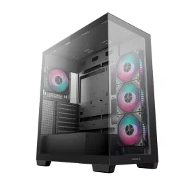   DeepCool Számítógépház - CG580 4F (fekete, ablakos, 4x12cm A-RGB, BTF, ATX, 2xUSB3.0, 1xUSB2.0)