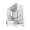 DeepCool Számítógépház - CG580 4F WH V2 (fehér, ablakos, 4x12cm A-RGB, BTF, ATX, 2xUSB3.0, 1xUSB2.0)
