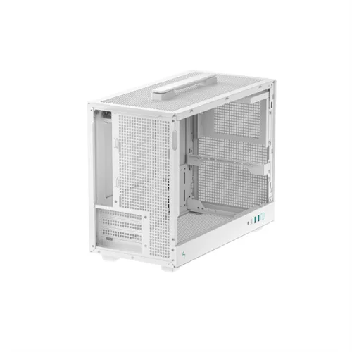 DeepCool Számítógépház - CH160 PLUS WH (fekete, mATX, 2xUSB3.0, Type-C, fehér)