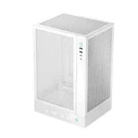   DeepCool Számítógépház - CH170 DIGITAL WH (fekete, Mini-ITX, 2xUSB3.0, Type-C, fehér)
