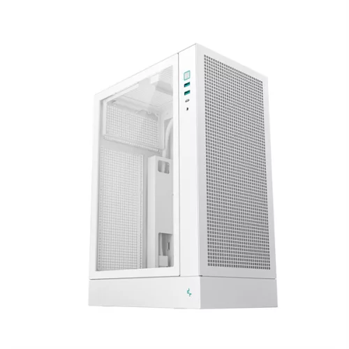 DeepCool Számítógépház - CH170 PLUS WH (Micro-ATX/Mini-ITX, 2xUSB3.0, Type-C, fehér)