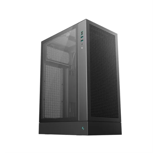 DeepCool Számítógépház - CH170 PLUS (Micro-ATX/Mini-ITX, 2xUSB3.0, Type-C, fekete)