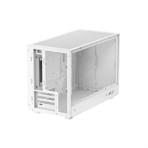 DeepCool Számítógépház - CH260 WH (fekete, Mini-ITX/Micro ATX (BTF), 2xUSB3.0, Type-C, fehér)