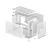 DeepCool Számítógépház - CH260 WH (fekete, Mini-ITX/Micro ATX (BTF), 2xUSB3.0, Type-C, fehér)