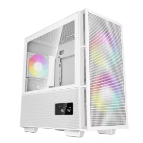   DeepCool Számítógépház - CH360 DIGITAL WH (fekete, 2x14cm +1x12 venti, Mini-ITX / Micro-ATX, 1xUSB3.0, A-RGB, fehér)