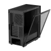 DeepCool Számítógépház - CH510 (fekete, ablakos, 1x12cm ventilátor, Mini-ITX / Micro-ATX / ATX / E-ATX, 2xUSB3.0)