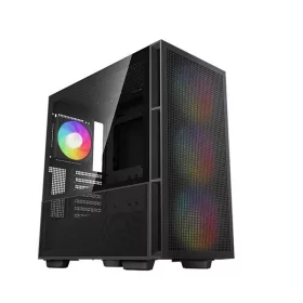   DeepCool Számítógépház - CH560 (fekete, ablakos, 3x14cm +1x12cm A-RGB ventilllátor, E-ATX, 2xUSB3.0)