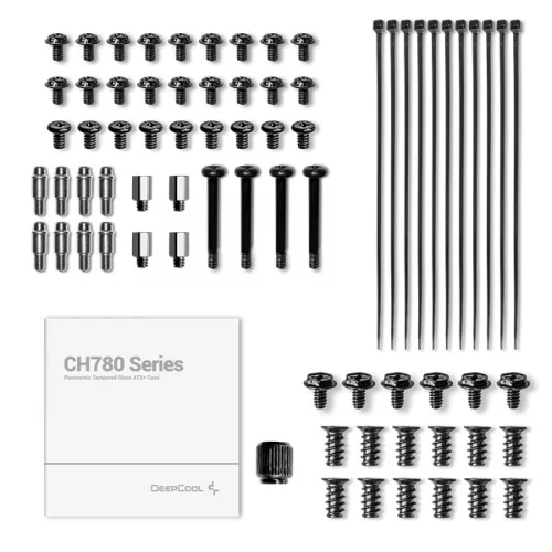 DeepCool Számítógépház - CH780 (fekete, ablakos, 3x140mm A-RGB ventilllátor, E-ATX, 4xUSB3.0)