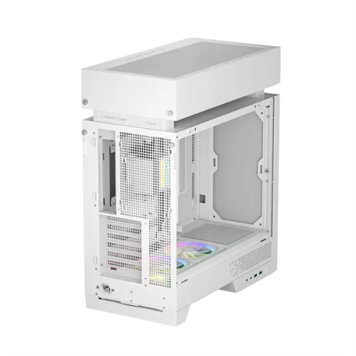DeepCool Számítógépház - CL6600 WH (fehér, 1x360cm, 2x120mm A-RGB, ATX, 2xUSB3.0, 1xUSB-C)