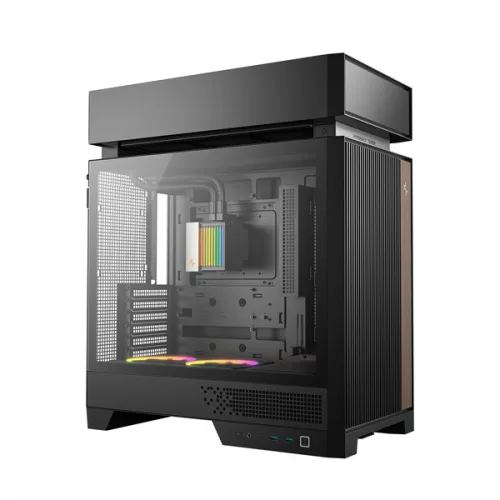 DeepCool Számítógépház - CL6600 (fekete, 1x360cm, 2x120mm A-RGB, ATX, 2xUSB3.0, 1xUSB-C)