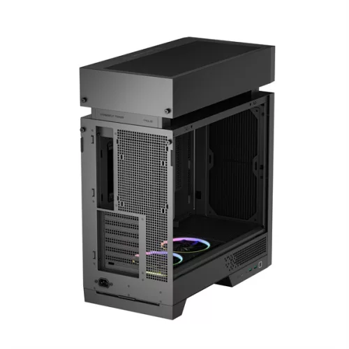DeepCool Számítógépház - CL660 (fekete, 2x120mm A-RGB, ATX, 2xUSB3.0, 1xUSB-C)