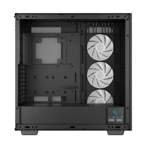DeepCool Számítógépház - MORPHEUS (fekete, moduláris, 3x140mm ventilátor,Mini-ITX /M-ATX /ATX /E-ATX, 4xUSB3.0, 1xUSB-C)