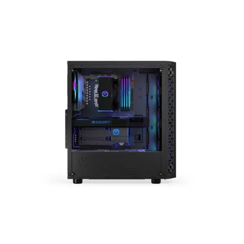 Endorfy Számítógépház - Signum 300 ARGB (ATX /micro ATX/ITX, 2xUSB3.0, 4x12cm LED ventilátor, ablakos, fekete)