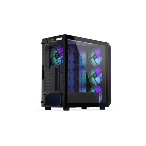 Endorfy Számítógépház - Arx 700 ARGB (ATX /micro ATX/ITX, 1xUSB-C, 2xUSB3.0, 4x14cm LED ventilátor, ablakos, fekete)