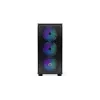 Endorfy Számítógépház - Arx 700 ARGB (ATX /micro ATX/ITX, 1xUSB-C, 2xUSB3.0, 4x14cm LED ventilátor, ablakos, fekete)