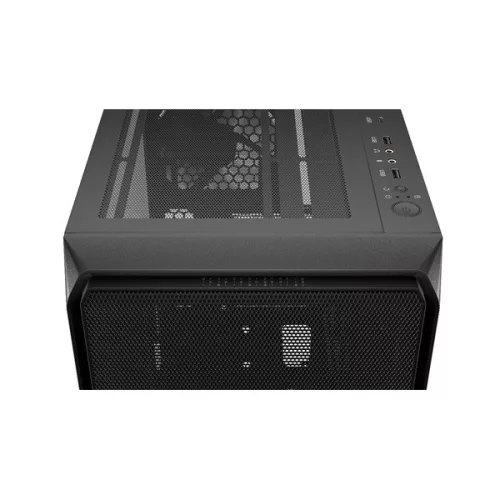 Endorfy Számítógépház - Arx 500 Core (ATX /micro ATX/ITX, 1xUSB-C, 2xUSB3.2, 7x14cm ventilátor, ablakos, fekete)