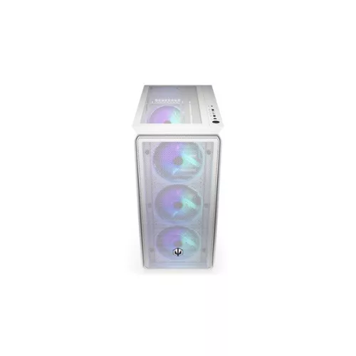 Endorfy Számítógépház - Arx 500 White ARGB (ATX/micro ATX/ITX, 1xUSB-C, 2xUSB3.0, 4x14cm LED ventilátor, ablakos, fehér)