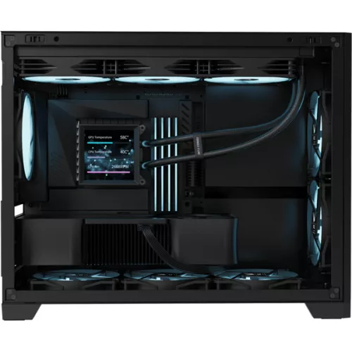 Formula Számítógépház - Air Mesh G6 Black (fekete, ablakos, mATX, 1xUSB3.0, 1xType-C)