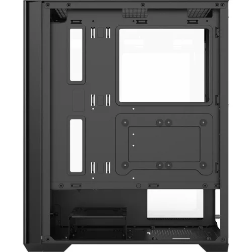 Formula Számítógépház - Air Power G5 Duo Black (fekete, ablakos, 2x16cm venti, ATX, 1xUSB3.0, 1xType-C)