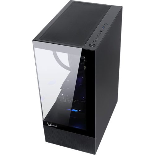 Formula Számítógépház - Crystal Z1+ Black ARGB (fekete, ablakos, ATX, 3x12 cm venti, 1xUSB3.0, 1xUSB2.0, 1xType-C)