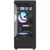Formula Számítógépház - Crystal Z1CM Plus Black AR V2 (fekete, ablakos, mATX,3x12 cm venti,1xUSB2.0, 1xUSB3.0, 1xType-C)