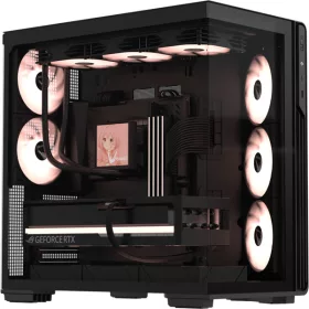   Formula Számítógépház - Crystal Z7 PA Black (fekete, ablakos, 5x12cm venti, EATX, 1xUSB3.0, 1xType-C)