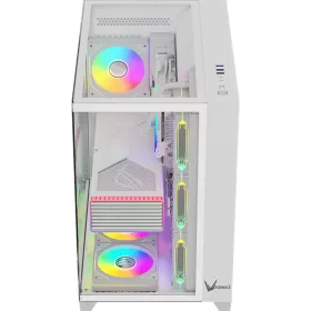   Formula Számítógépház - Crystal Z9 Floe White (fehér, ablakos, 7x12cm venti, ATX, 2xUSB3.0, 1xType-C)