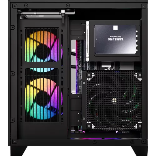 Formula Számítógépház - Crystal Z9M Black (fekete, ablakos, mATX, 1xUSB3.0, 1xType-C)
