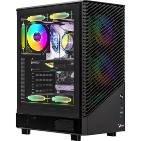   Formula Számítógépház - Mana Geometry (fekete, ablakos, 3x12cm venti, ATX, 1xUSB3.0, 1xType-C)