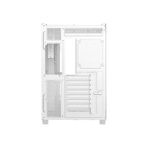 ID-Cooling Számítógépház - VIEW 510 WH (ablakos, venti nélkül, BTF, ATX, USB3.0, 1xUSB-C, fehér)