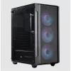 KEEP OUT Számítógépház - XC-200 MESH (fekete, ablakos, 3x12cm RGB venti, ATX, 2xUSB2.0, 1xUSB3.0)
