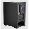 KEEP OUT Számítógépház - XC-201 GLASS (fekete, ablakos, 4x12cm ARGB venti, microATX, 1xUSB2.0, 1xUSB3.0)