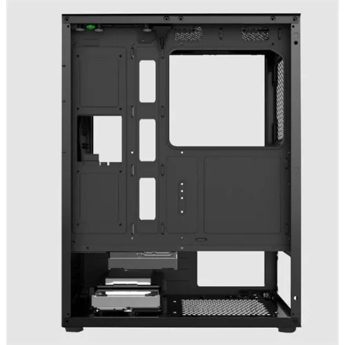 KEEP OUT Számítógépház - XC-210 GLASS (fekete, ablakos, 4x12cm ARGB venti, ATX, 2xUSB2.0, 1xUSB3.0)