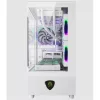 KEEP OUT Számítógépház - XC-301W GLASS (fehér, ablakos, 3x12cm ARGB venti, microATX, 1xUSB2.0, 1xUSB3.0)