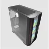 KEEP OUT Számítógépház - XC-500 GLASS (fekete, ablakos, 3x12cm ARGB venti, EATX, microATX, 2xUSB2.0, 1xUSB3.0)