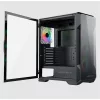 KEEP OUT Számítógépház - XC-901 PRO (fekete, ablakos, 4x12cm ARGB venti, microATX,  1xUSB3.0, 1xType-C)