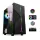 Spirit of Gamer Számítógépház - CLONE 3 Black (fekete, ablakos, 2x12cm ventilátor, alsó táp,  ATX, 1xUSB3.0, 2xUSB2.0)