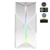 Spirit of Gamer Számítógépház - CLONE 3 White (fekete, ablakos, 2x12cm ventilátor, alsó táp,  ATX, 1xUSB3.0, 2xUSB2.0)