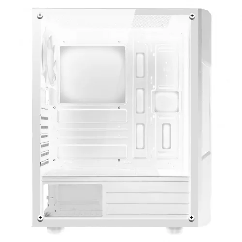 Spirit of Gamer Számítógépház - CLONE 3 White (fekete, ablakos, 2x12cm ventilátor, alsó táp,  ATX, 1xUSB3.0, 2xUSB2.0)