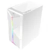 Spirit of Gamer Számítógépház - CLONE 3 White (fekete, ablakos, 2x12cm ventilátor, alsó táp,  ATX, 1xUSB3.0, 2xUSB2.0)