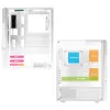 Spirit of Gamer Számítógépház - CLONE 3 White (fekete, ablakos, 2x12cm ventilátor, alsó táp,  ATX, 1xUSB3.0, 2xUSB2.0)
